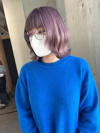 ショート カラー lani ブリーチ /ダブルカラーのヘアスタイル