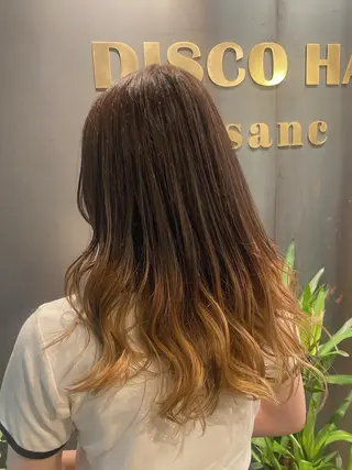 セミロング カラー ヘアアレンジ 烏山 達也のヘアスタイル