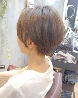 ショート カラー パーマ ヘアアレンジ 6月オープン♪豊見城 Lodattu✁清水のヘアスタイル