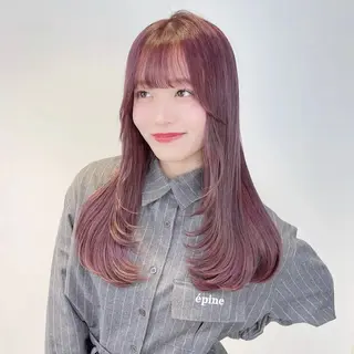 ロング ハイトーン✨ 縮毛矯正💎/あいりのヘアスタイル