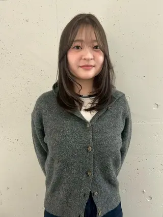 カラー ミディアム 透明感、柔らかカラー ♡トレンドカラー♡のヘアスタイル