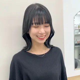 ミディアム カラー ブリーチなし/レイヤ ー特化🌈Tommyのヘアスタイル