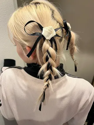 ミディアム いざわりお /梅田/ブリーチのヘアスタイル