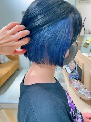 ミディアム カラー ブリーチなし 透明感カラー/艶髪のヘアスタイル