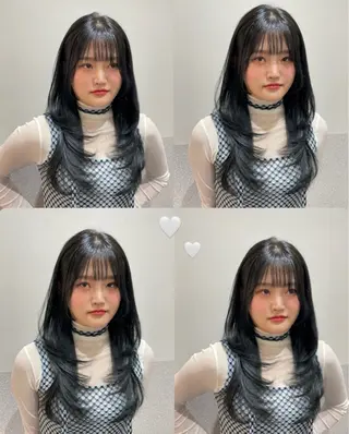 ロング ❤︎︎韓国ヘア❤︎︎ 𝑺𝒉𝒊𝒉𝒐のヘアスタイル