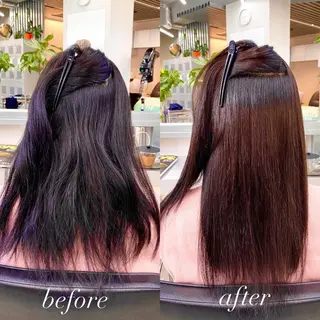 セミロング パーマ 艶髪と透明感を ‼️/若林のヘアスタイル