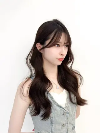 セミロング カラー ヘアアレンジ 顔周り&ミディアム 特化/池袋/kokiのヘアスタイル