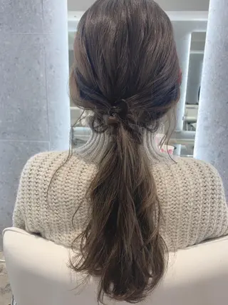 ロング カラー 山下 千明のヘアスタイル