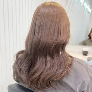 セミロング カラー 【美髪矯正/絹髪】 🎀hinano🎀のヘアスタイル