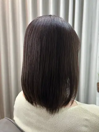 ミディアム カラー 🤍美髪縮毛/髪質 改善/池上夏凜🤍のヘアスタイル