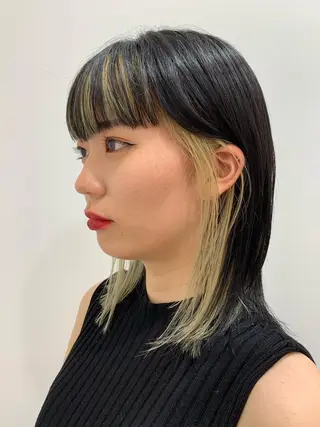 セミロング 加藤 佑哉のヘアスタイル