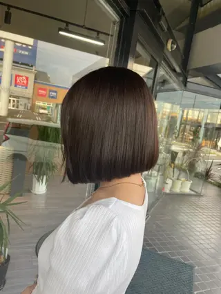 ミディアム カラー マキノ キョウカのヘアスタイル