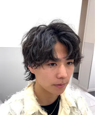 ショート パーマ メンズ 無料カットモデル募集 ✨鵜澤　佑気のヘアスタイル