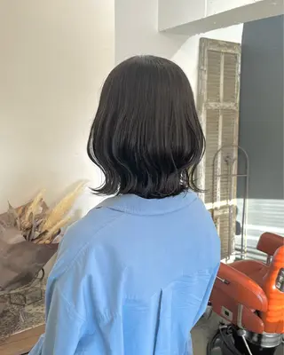 ミディアム カラー 暗髪とオリーブ🌿 渡辺拓人のヘアスタイル