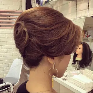 ミディアム ヘアアレンジ ヘアセット/着付け 専門店☆Alludyのヘアスタイル