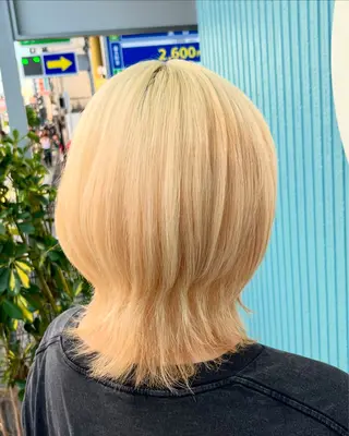 ミディアム カラー 🫧ハイトーン/ ブリーチ🫧白石航汰のヘアスタイル