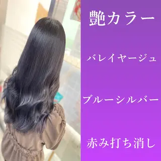 セミロング ブリーチ/バレイヤ ージュ川端裕司のヘアスタイル