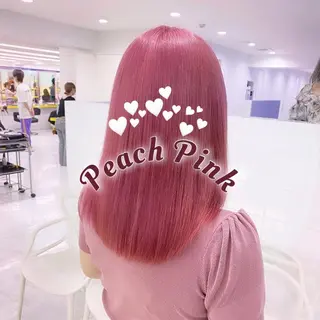 セミロング ❤︎ワンホンガーリー なハイトーンヘア❤︎のヘアスタイル