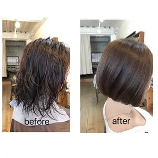 ミディアム nest  のヘアスタイル