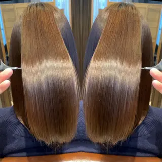 ミディアム 比嘉 翼のヘアスタイル