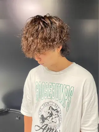カラー ヘアアレンジ メンズ メンズ専門 美容師✨ アメ村 堀江颯瑛のヘアスタイル