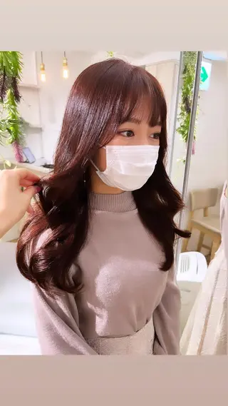 セミロング 美髪特化韓国へア ❤︎nanami❤︎のヘアスタイル