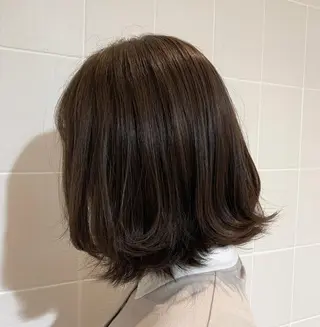ミディアム やざき ちかのヘアスタイル