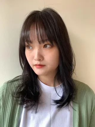 ミディアム カラー AR.MARA サトウヒカルのヘアスタイル