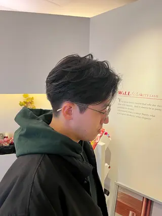 ミディアム パーマ メンズ メンズパーマ 特化/京橋/栗野のヘアスタイル