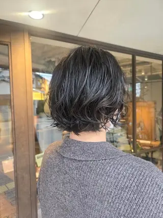 ショート パーマ 韓国好き🇰🇷 美容師MIKUのヘアスタイル