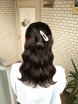 セミロング ヘアアレンジ 褒められヘアメイク /‎ボブ女子🐶みおのその他イメージ