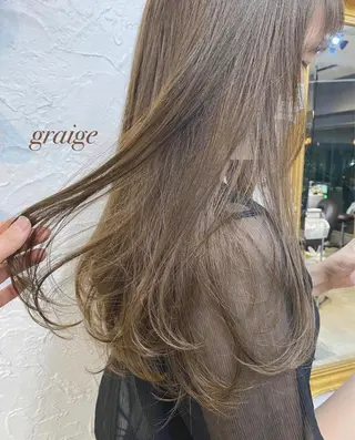 ロング カラー 鈴木早記　insta →saki_03sのヘアスタイル