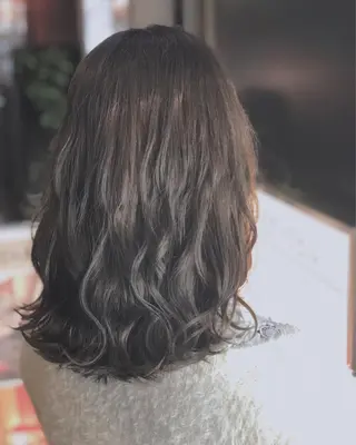 ミディアム カラー ✨髪質改善縮毛矯正✨ 宇田川修平のヘアスタイル