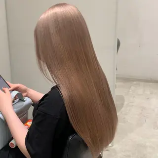 ロング カラー れい🫧 ハイトーン特化のヘアスタイル