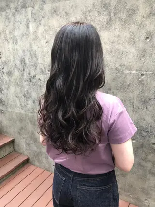 ロング コテ巻き風パーマ 🦋にこ🦋のヘアスタイル