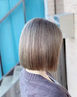 ミディアム メンズスタイル バレイヤージュ　齋藤のヘアスタイル