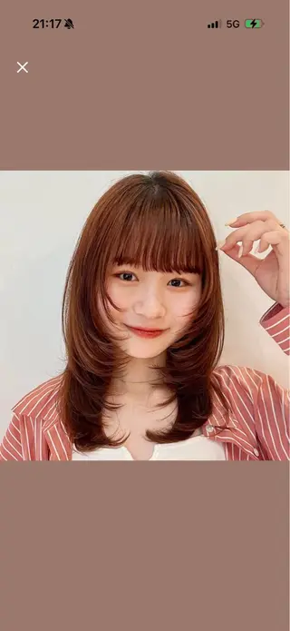 セミロング カラー 似合わせカット/ 髪質改善🌼MAKIのヘアスタイル