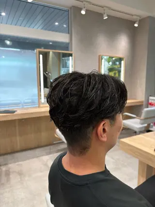 パーマ メンズ メンズパーマ& 透明感カラー✨レオのヘアスタイル