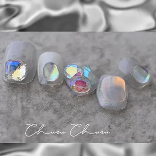 ショート カラー ネイル Aayley アイリ―サロンのネイルデザイン