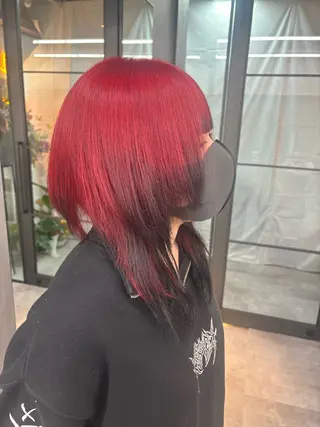 セミロング カラー 元地雷系美容師🫶 RYUSEI🐈‍⬛のヘアスタイル