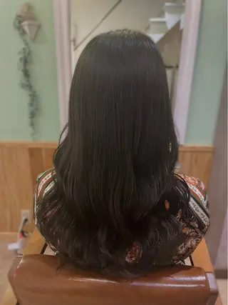 ロング カラー saaya💙 ブリーチなしカラーのヘアスタイル
