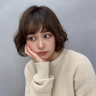 ショート 韓国風🇰🇷うる艶 レイヤー/海青🫧のヘアスタイル
