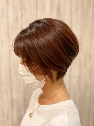 ショート カラー ⭐️⭐️縮毛矯正の スペシャリスト松本✨のヘアスタイル