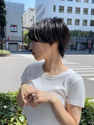 ショート カラー ショートヘア相談所✨ 澤里大のヘアスタイル