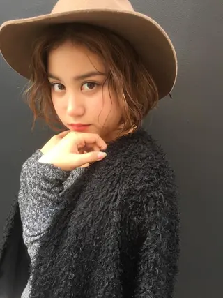 ショート ミディアム セミロング ロング カラー パーマ ヘアアレンジ メンズ キッズ ネイル マツエク・マツパ 韓国風×透明感カラー 髪質改善オタベシンヤのヘアスタイル