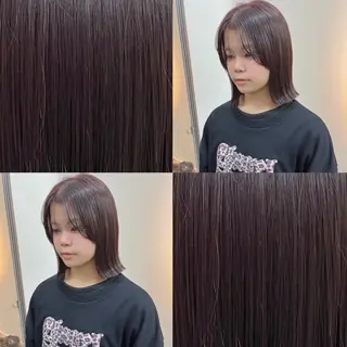 ミディアム カラー パーマ 《柔らかhair𓍯 》木村美姫のヘアスタイル