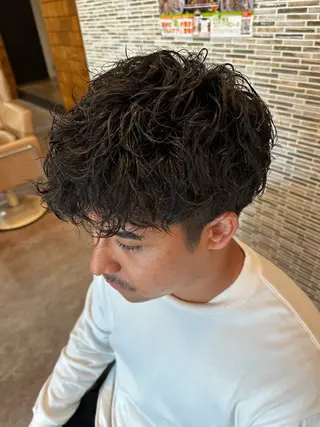 パーマ RICHAIR 長嶺旬佑のヘアスタイル