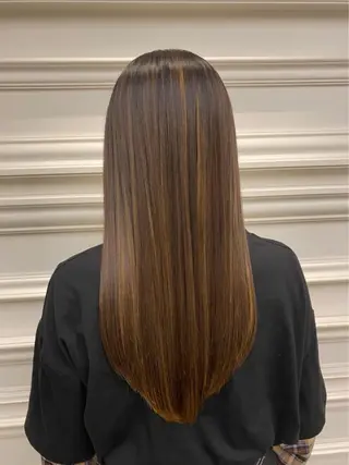 ロング 髪質改善イノアカラー 富澤ショウタのヘアスタイル