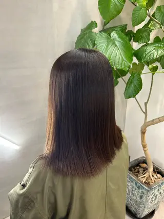 ミディアム カラー 透明感カラー/ 顔周りcut♡シホのヘアスタイル