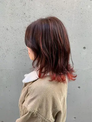 ミディアム カラー パーマ ヘアアレンジ メンズ キッズ マツエク・マツパ 田中 裕士のヘアスタイル